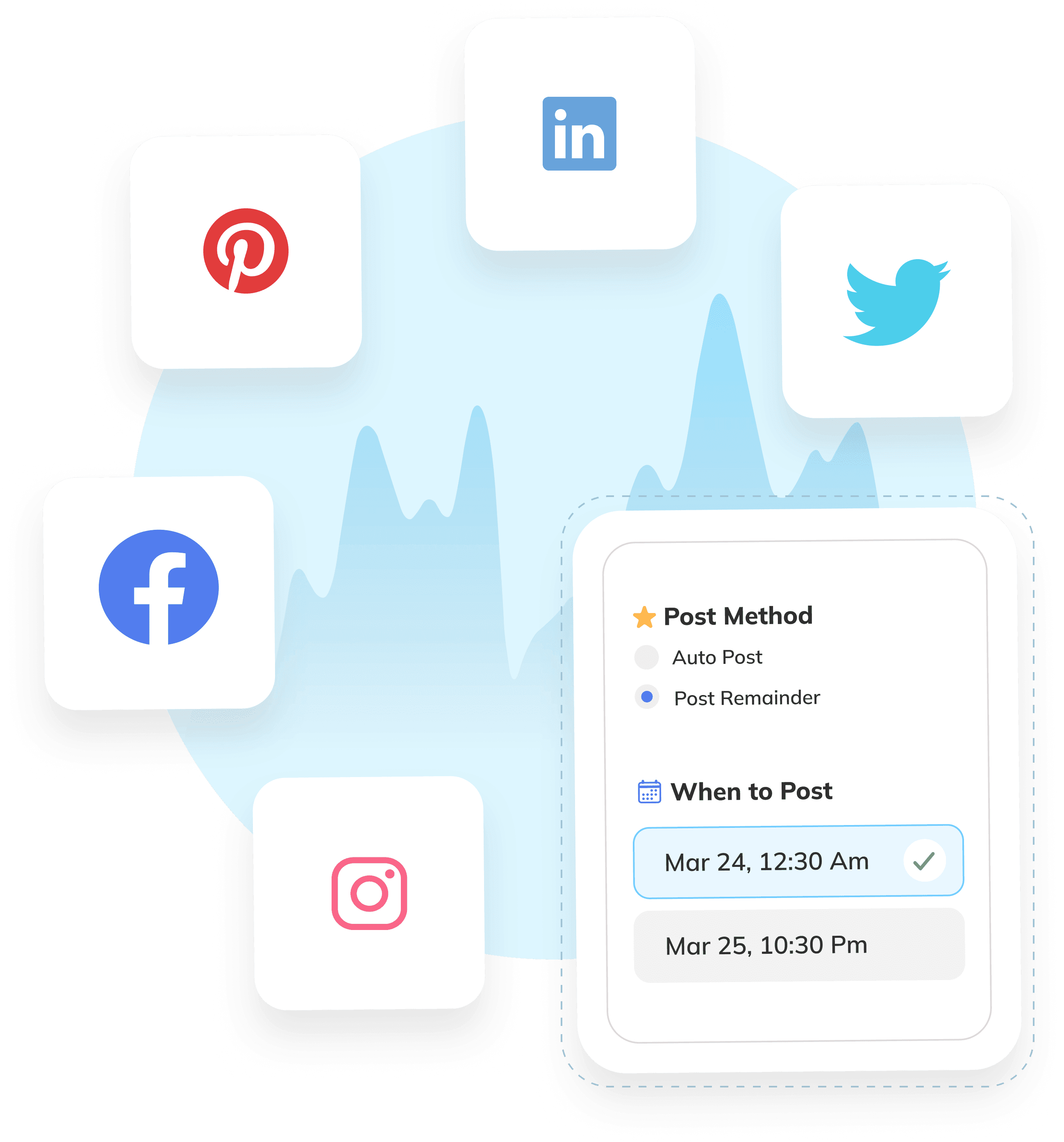 Social Media Platforms Icon Set - Business Page Setup Service