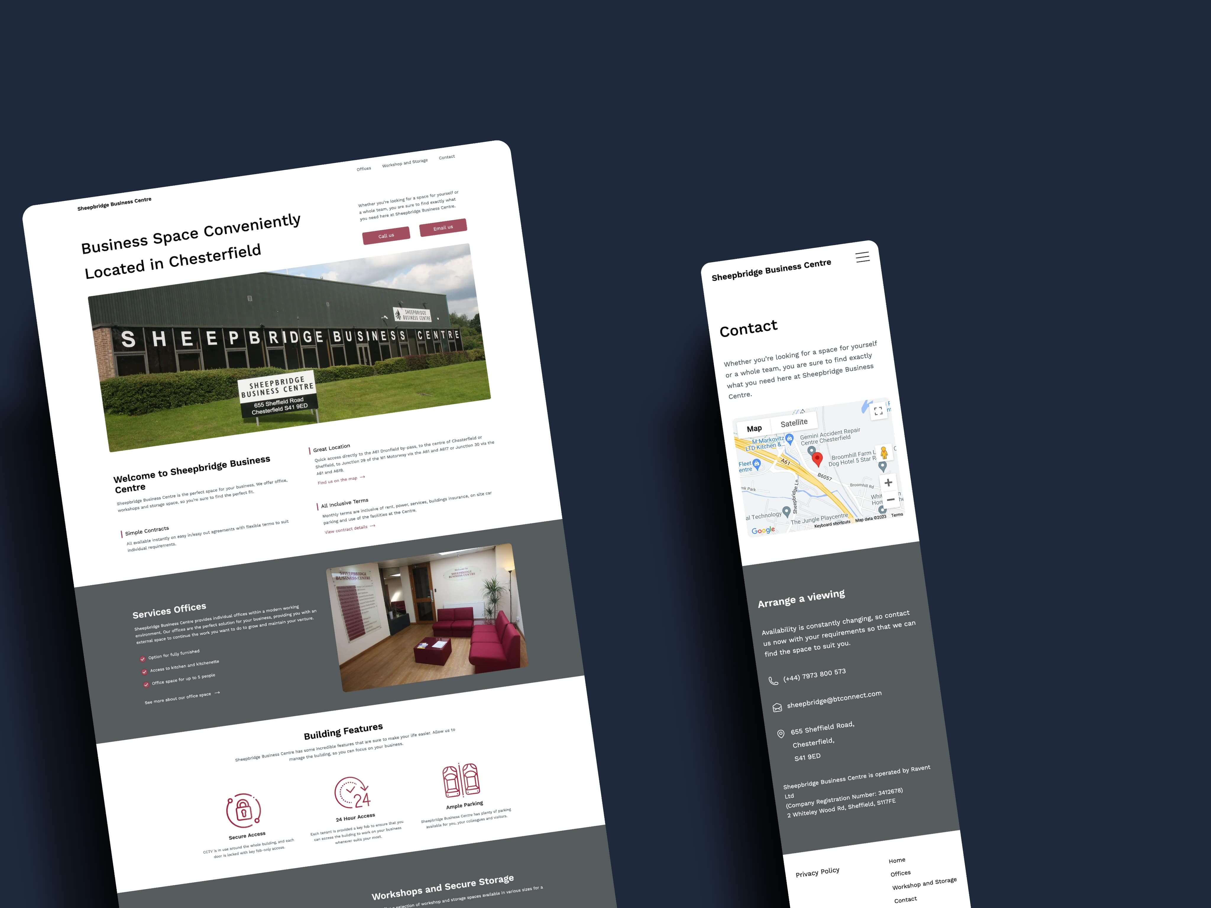 Screenshot of a Multi-Page Website Designed by Our Web Development Services